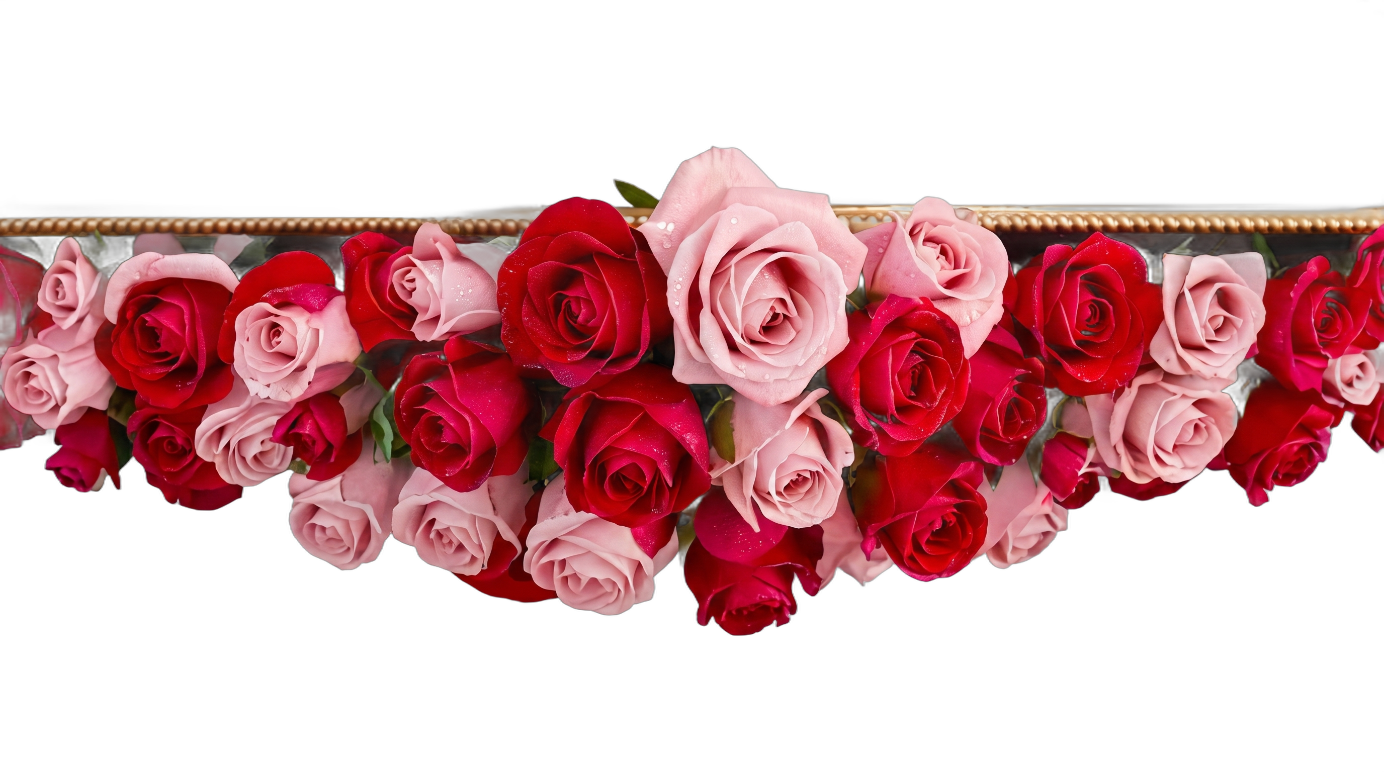 Handcrafted bouquet divider silhouette
